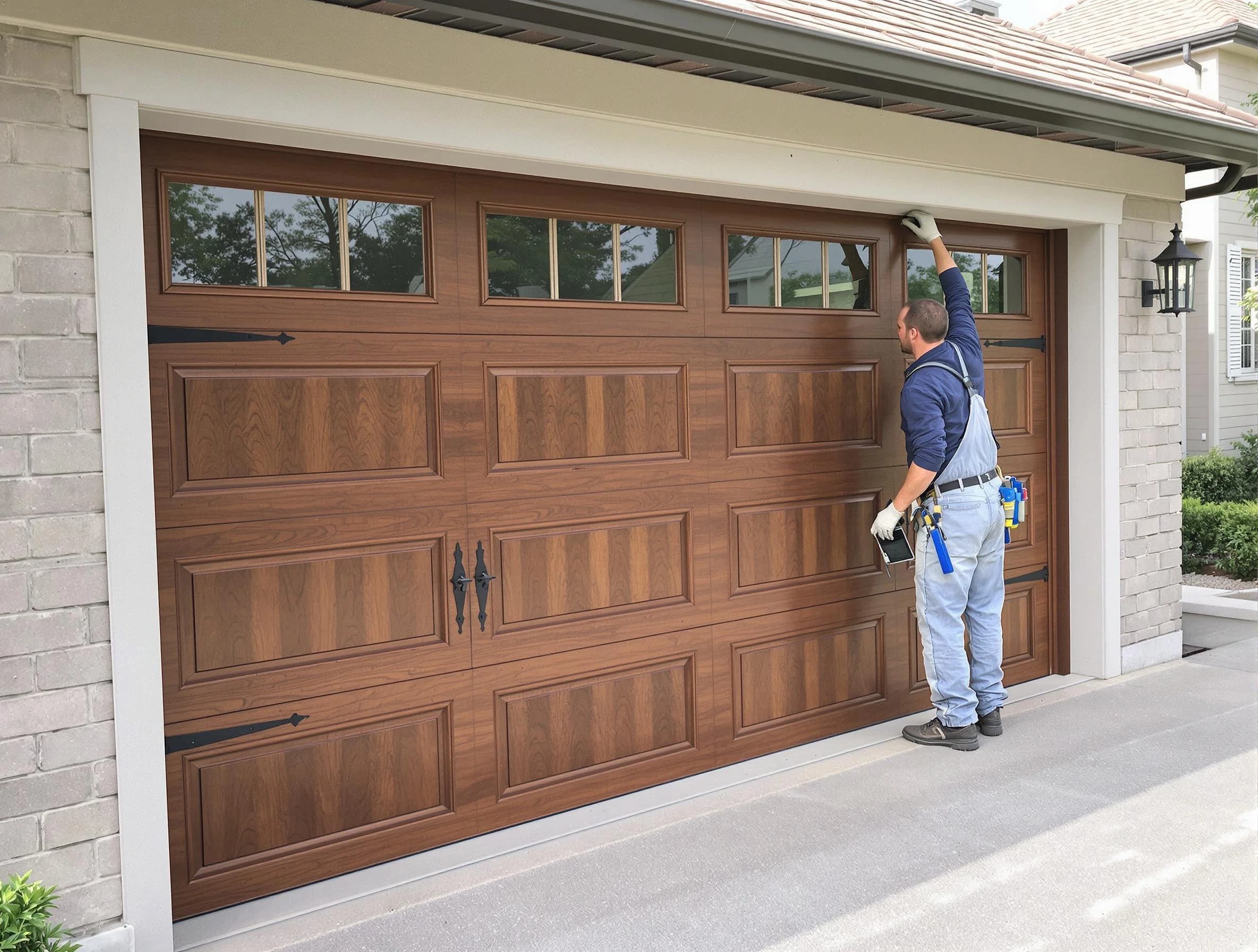 Custom garage door showcase by Shaw Heights Garage Door Repair in Shaw Heights