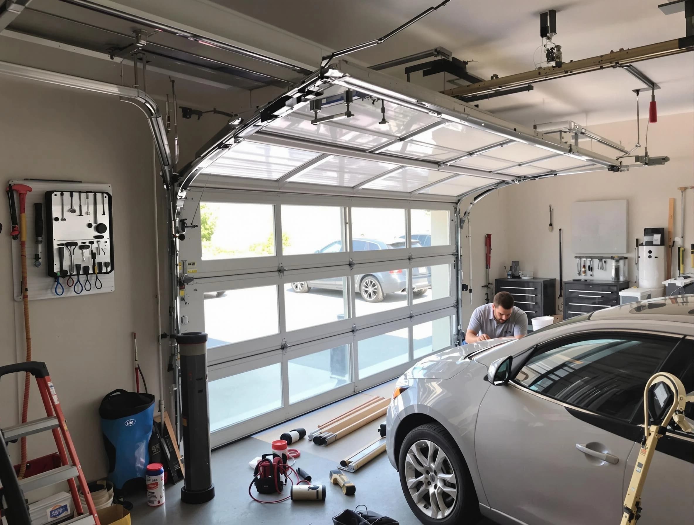 Garage door noise reduction service by Shaw Heights Garage Door Repair in Shaw Heights
