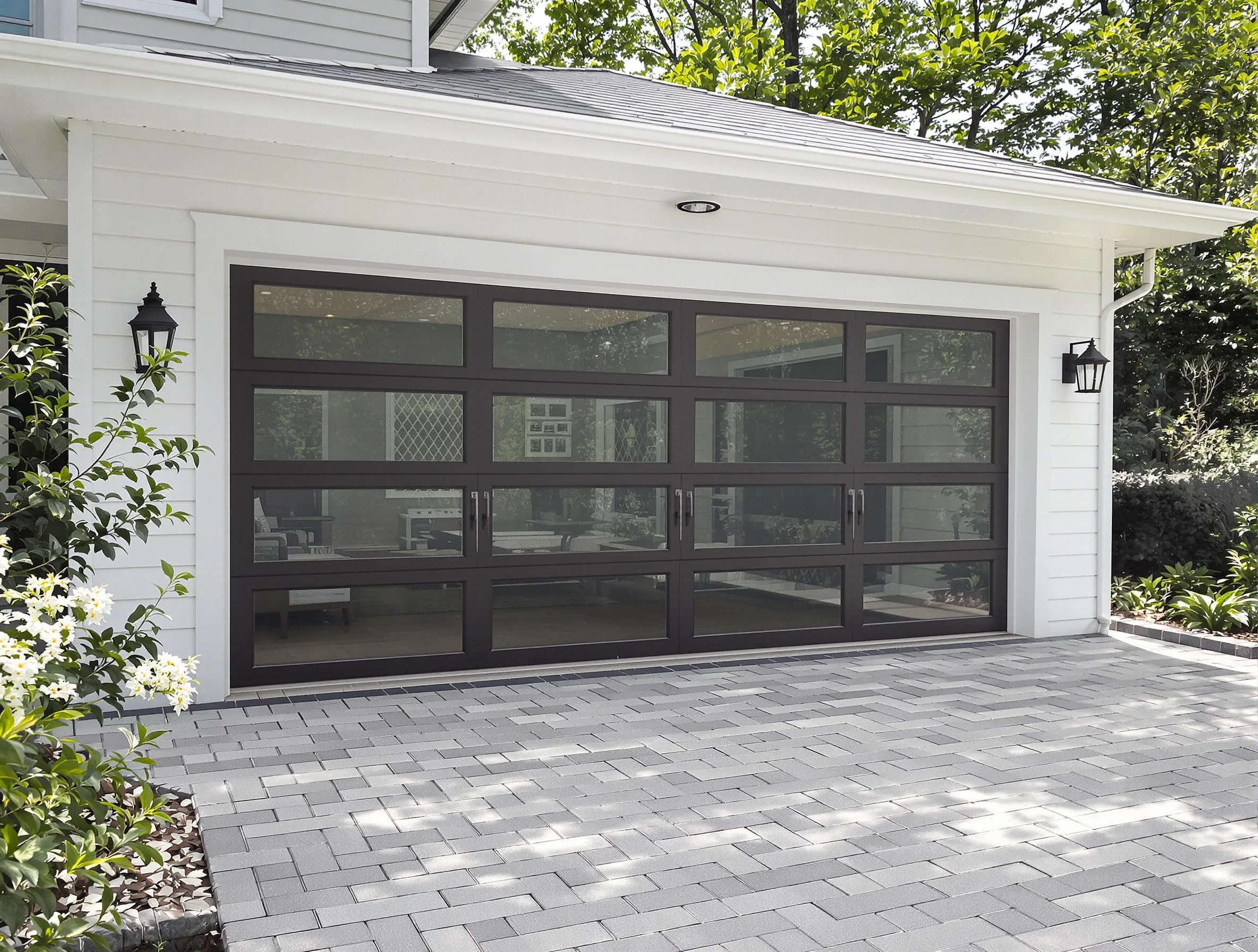 Shaw Heights Garage Door Repair design specialist presenting custom garage door options to Shaw Heights homeowner