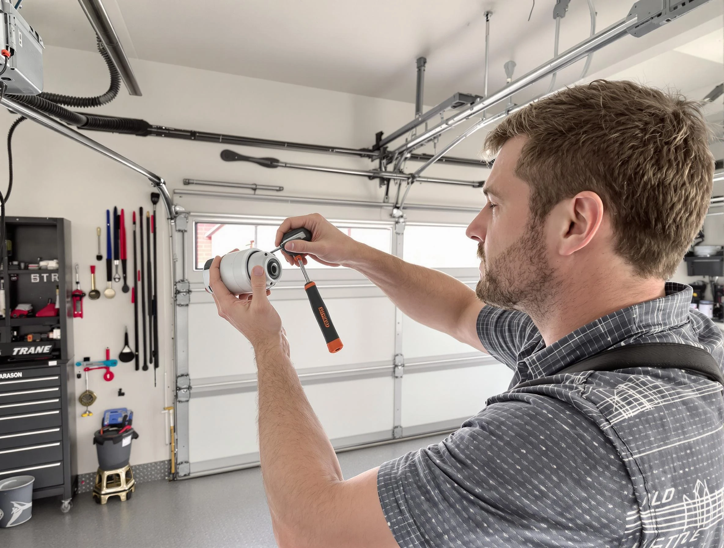 Garage door opener repair service by Shaw Heights Garage Door Repair in Shaw Heights